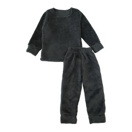 Детская теплая и пушистая пижама из ткани велсофт Asphalt
